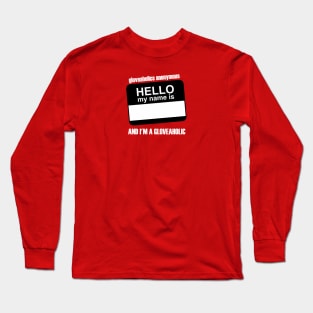 Hello. My name is... (black badge & white text) Long Sleeve T-Shirt